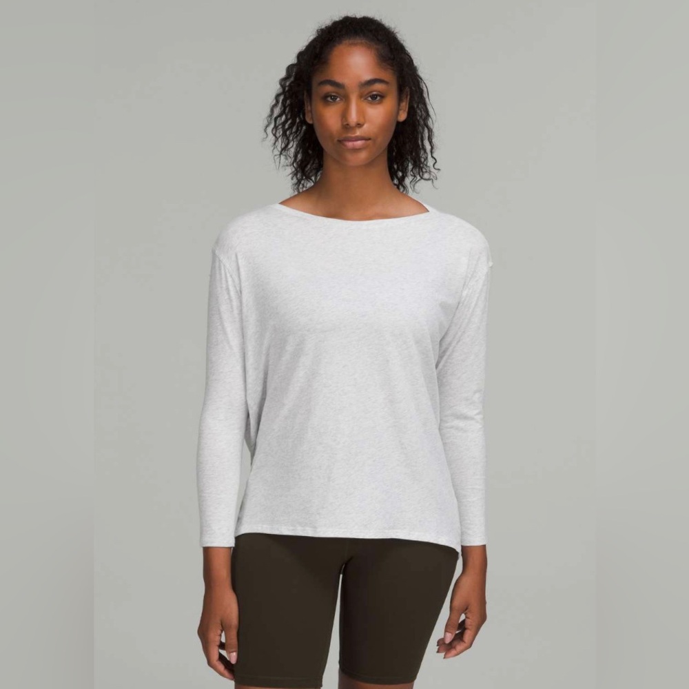 Lululemon Back in Action Long Sleeve Shirt - Heathered Core Ultra Light Grey